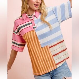 Bibi Mixed Stripes Shirt